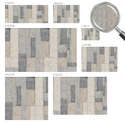 Carta da parati cameretta Mosaico geometrico