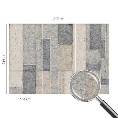 Carta da parati cameretta Mosaico geometrico