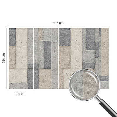 Carta da parati cameretta Mosaico geometrico