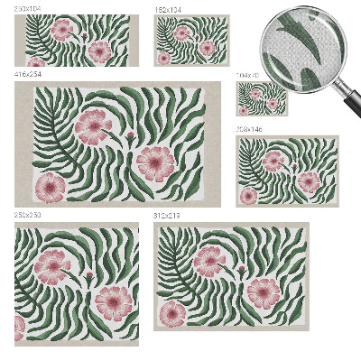 Fotomurale per cameretta Foglie di fiori