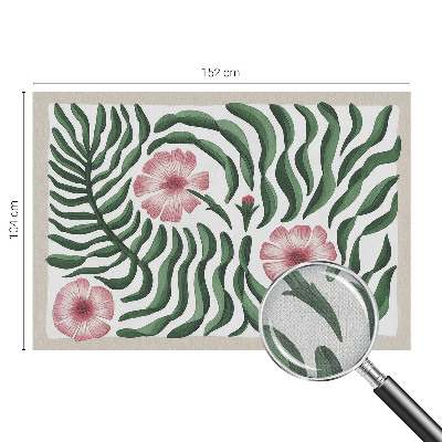 Fotomurale per cameretta Foglie di fiori