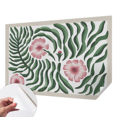 Fotomurale per cameretta Foglie di fiori