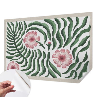 Fotomurale per cameretta Foglie di fiori