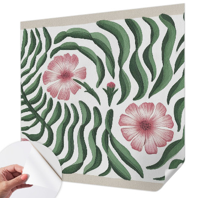 Fotomurale per cameretta Foglie di fiori