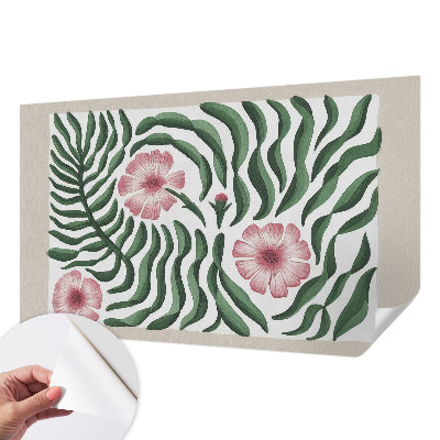 Fotomurale per cameretta Foglie di fiori