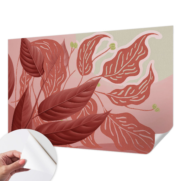 Carta da parati adesiva Foglie biologiche