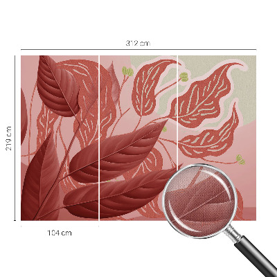 Carta da parati adesiva Foglie biologiche