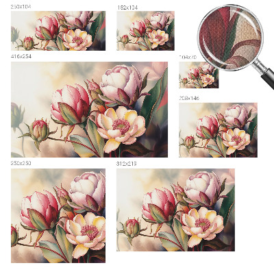 Carta da parati 3D Un mazzo di fiori