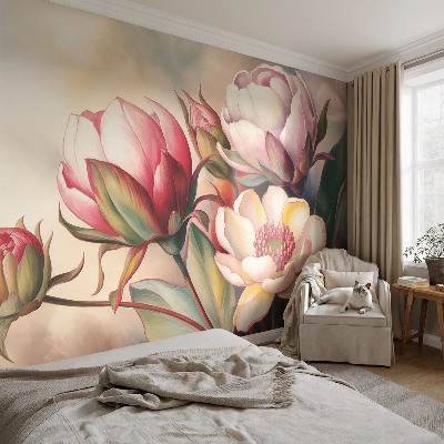 Carta da parati 3D Un mazzo di fiori