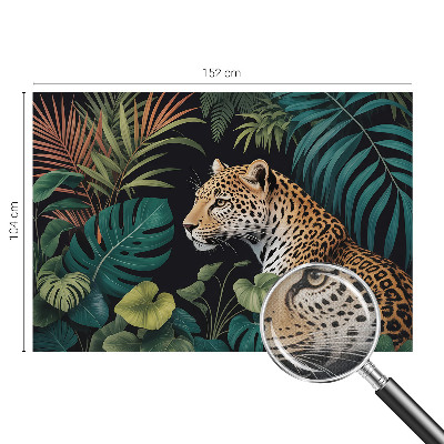 Carta da parati cameretta leopardo esotico