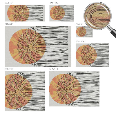 Fotomurale per cameretta Cerchio con linee