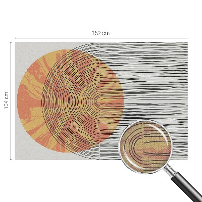 Fotomurale per cameretta Cerchio con linee