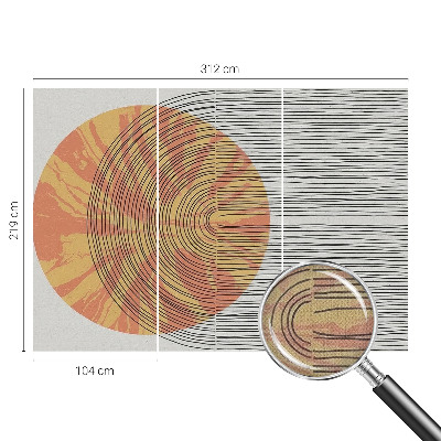 Fotomurale per cameretta Cerchio con linee