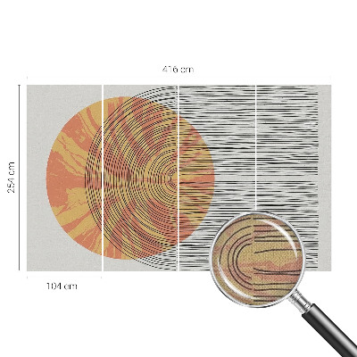 Fotomurale per cameretta Cerchio con linee