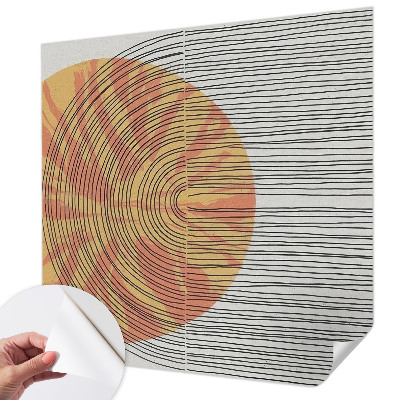 Fotomurale per cameretta Cerchio con linee