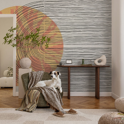 Fotomurale per cameretta Cerchio con linee