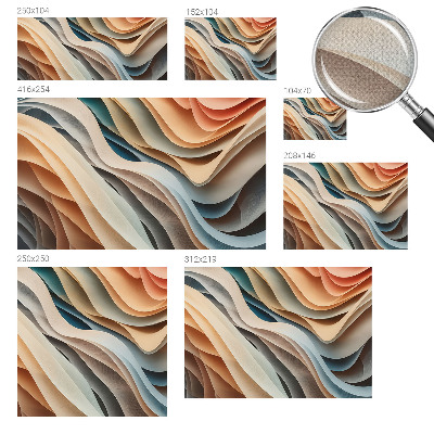 Fotomurale 3D forme ondulate