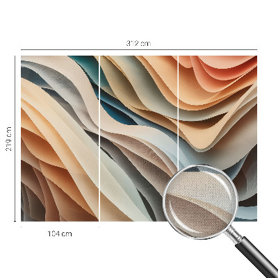 Fotomurale 3D forme ondulate