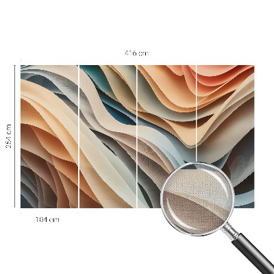 Fotomurale 3D forme ondulate