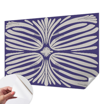 Carta da parati effetto profondità Simmetria floreale