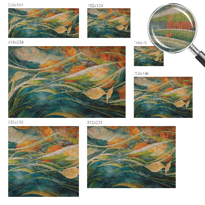 Carta da parati panoramica effetto 3D Paesaggio autunnale