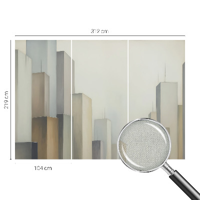 Fotomurale effetto 3D Grattacieli cittadini