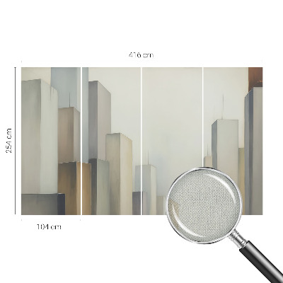 Fotomurale effetto 3D Grattacieli cittadini