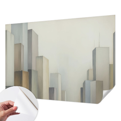 Fotomurale effetto 3D Grattacieli cittadini