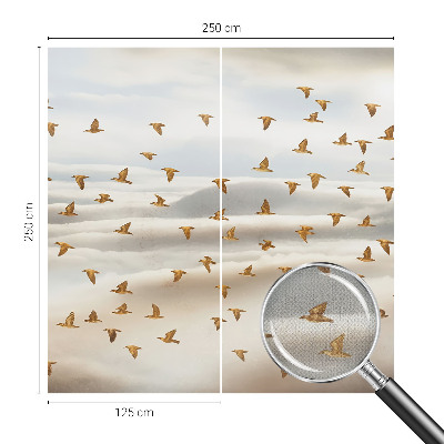 Carta da parati per cameretta Uccelli in volo