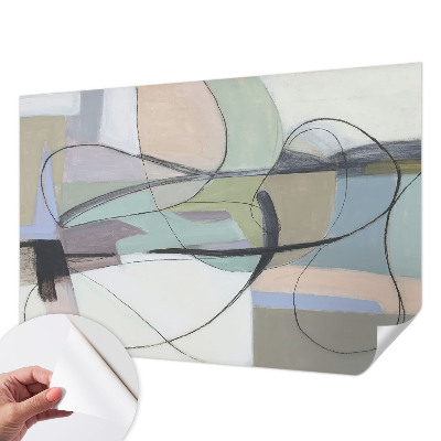 Fotomurale adesivo Linee pastello