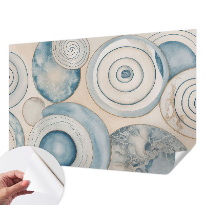 Carta da parati panoramica effetto 3D Vortici a spirale