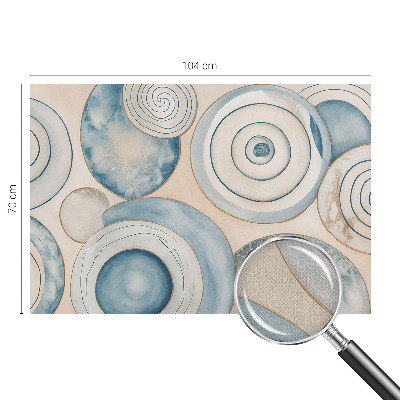 Carta da parati panoramica effetto 3D Vortici a spirale