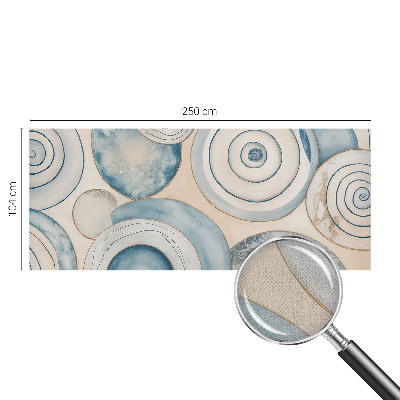 Carta da parati panoramica effetto 3D Vortici a spirale