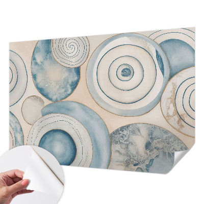 Carta da parati panoramica effetto 3D Vortici a spirale