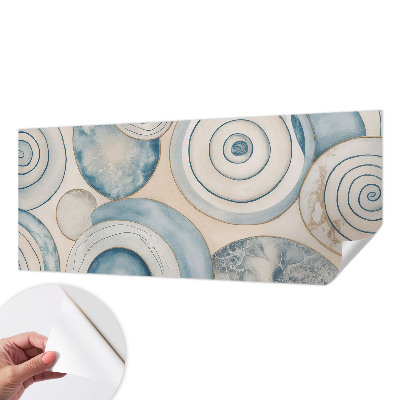 Carta da parati panoramica effetto 3D Vortici a spirale