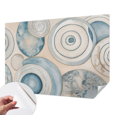 Carta da parati panoramica effetto 3D Vortici a spirale