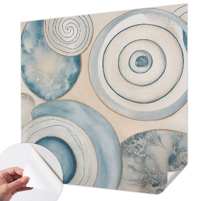 Carta da parati panoramica effetto 3D Vortici a spirale
