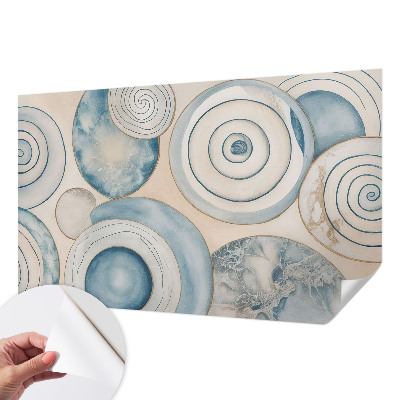 Carta da parati panoramica effetto 3D Vortici a spirale