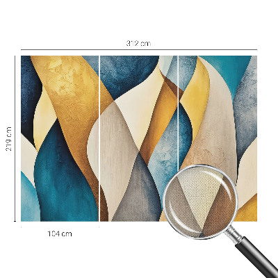 Carta da parati 3D Astrazione ondulata