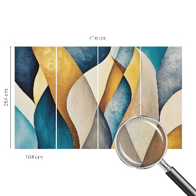 Carta da parati 3D Astrazione ondulata