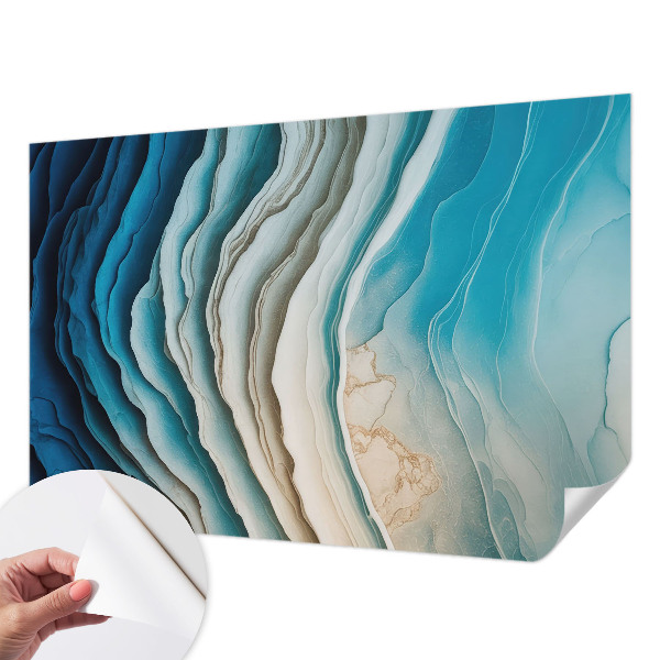 Carta da parati panoramica effetto 3D Onde di armonia