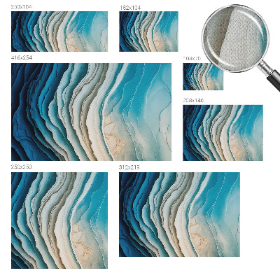 Carta da parati panoramica effetto 3D Onde di armonia