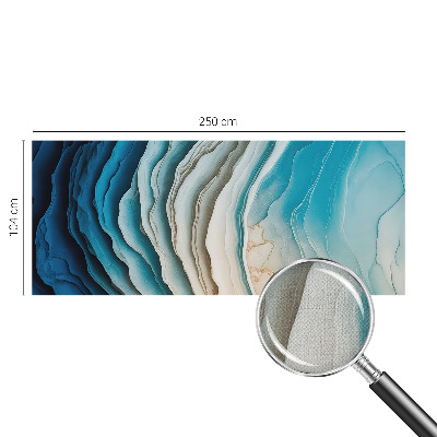 Carta da parati panoramica effetto 3D Onde di armonia