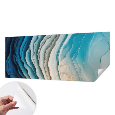 Carta da parati panoramica effetto 3D Onde di armonia