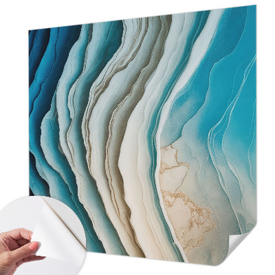 Carta da parati panoramica effetto 3D Onde di armonia