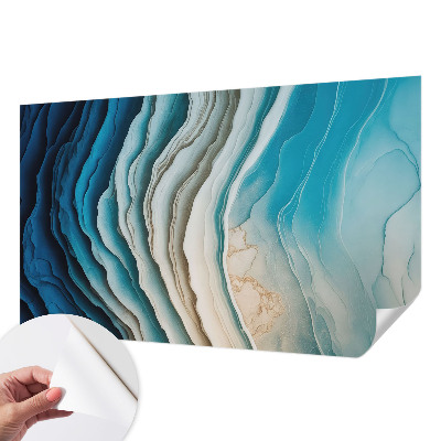 Carta da parati panoramica effetto 3D Onde di armonia