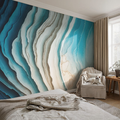 Carta da parati panoramica effetto 3D Onde di armonia