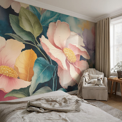 Carta da parati per cameretta Eleganza floreale
