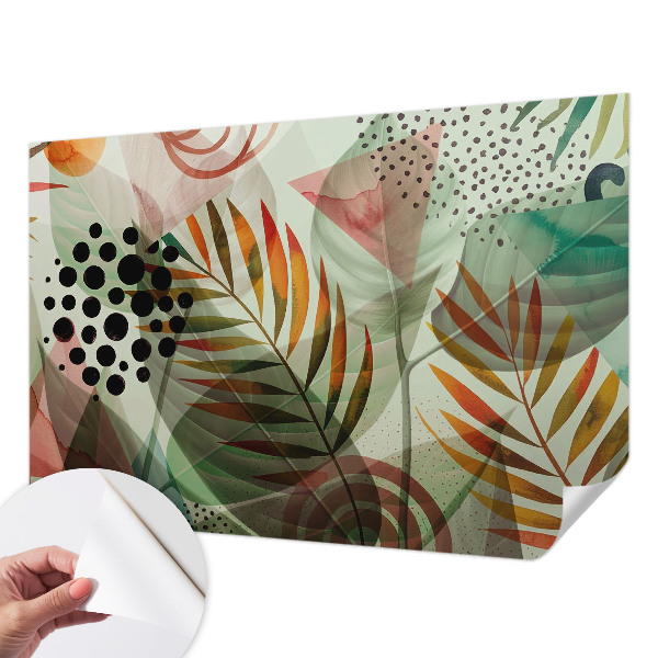 Fotomurale per cameretta Foglie astratte