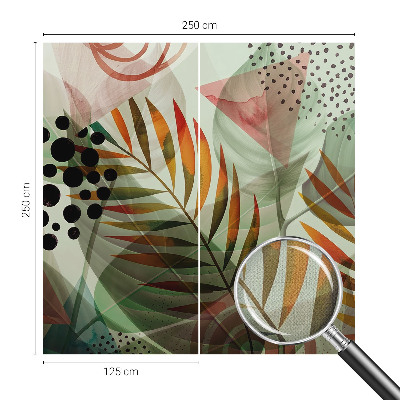 Fotomurale per cameretta Foglie astratte